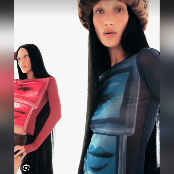 Bella hadid x about you mesh shirt - Picture 6 of 6